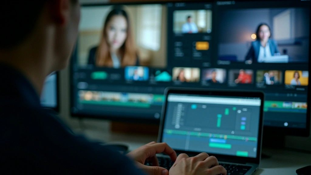 Editing timeline showing a balanced story structure with varied clip durations